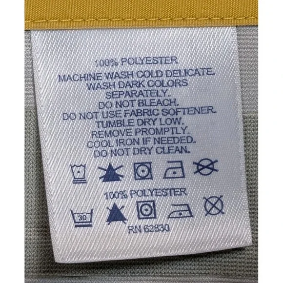 Lands' End Women's Yellow Hooded Rain Jacket Parka Size 10-12 Waterproof Shell - Picture 9 of 12